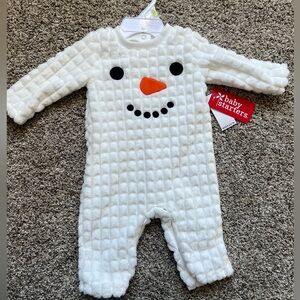 Brand new snowman onesie